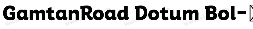 GamtanRoad Dotum Bol字体转换